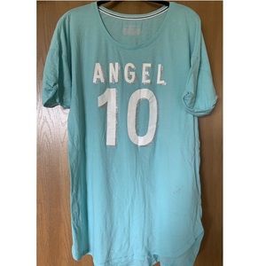 PINK light blue pajama dress